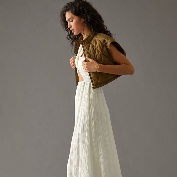 Anthropologie | Hutch The Linden Puffer Vest | Size: Medium | Color: Olive - Picture 2 of 5